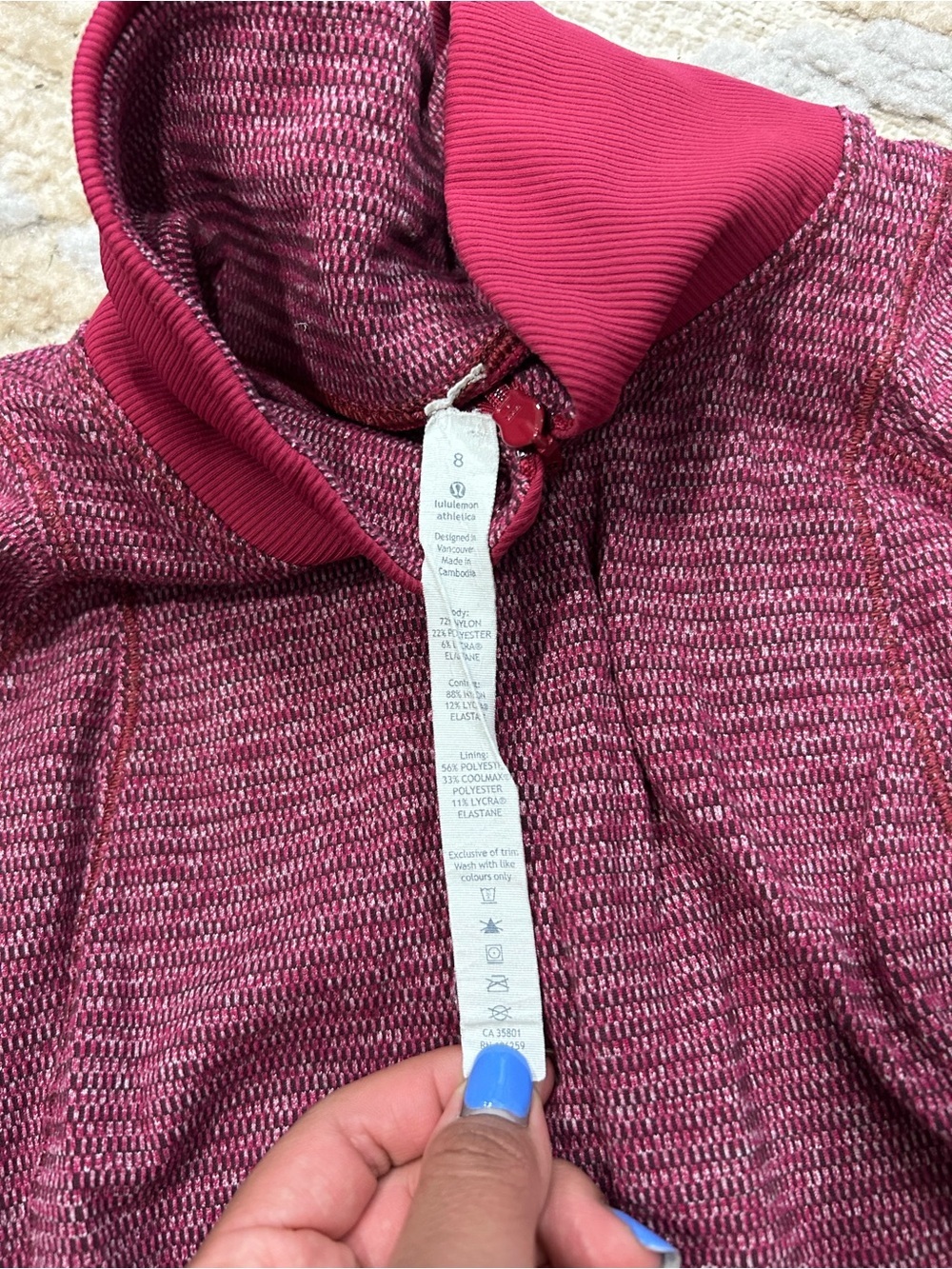 LULULEMON - Runderful 1/2 Zip - Picture 5 of 8